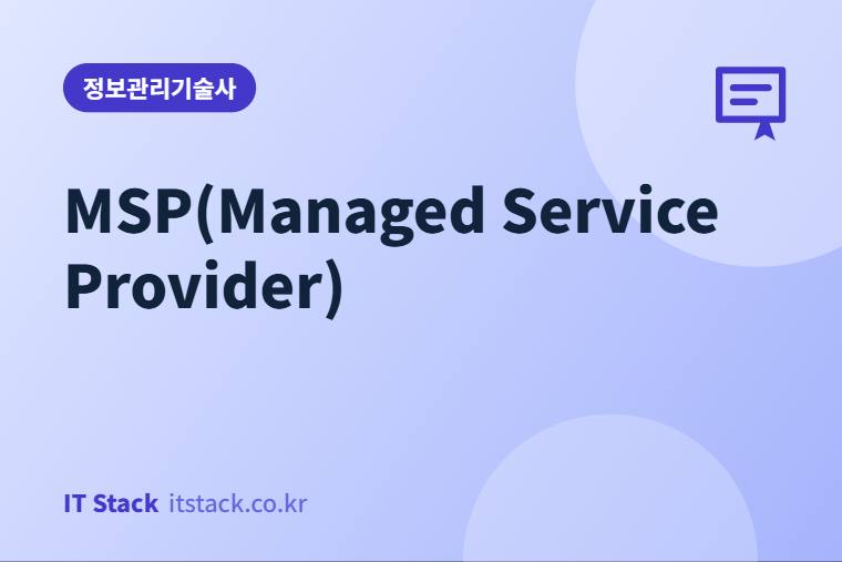 MSP(Managed Service Provider)