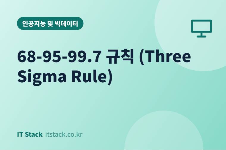 68-95-99.7 규칙 (Three Sigma Rule)