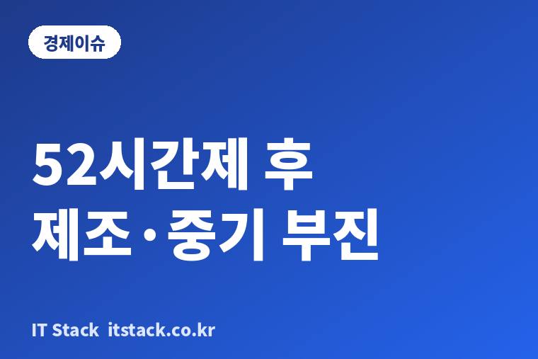주 52시간제 뒤 제조업·중소기업만 흔들렸다? KDI 미공개 연구가 말한 것과 안 밝힌 것