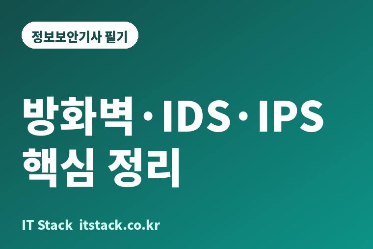 정보보안기사 필기 방화벽·IDS·IPS 핵심 정리 카드