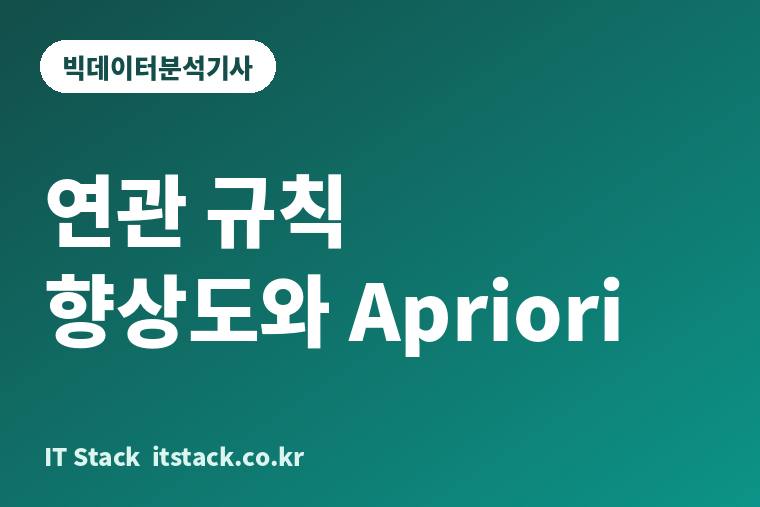 연관 규칙 향상도와 Apriori 카드 이미지