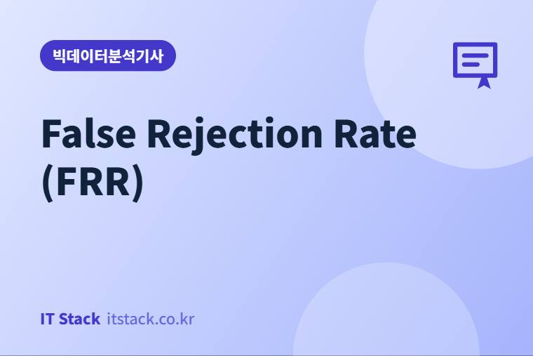 False Rejection Rate (FRR)